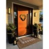 Bee Heart Wreath: Black Yellow Farmhouse Door Decor (16 Inch)