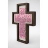 Lord’s Prayer Wooden Wall Cross – Christian Home Blessing, Religious Gift, Faith Wall Art (pink)